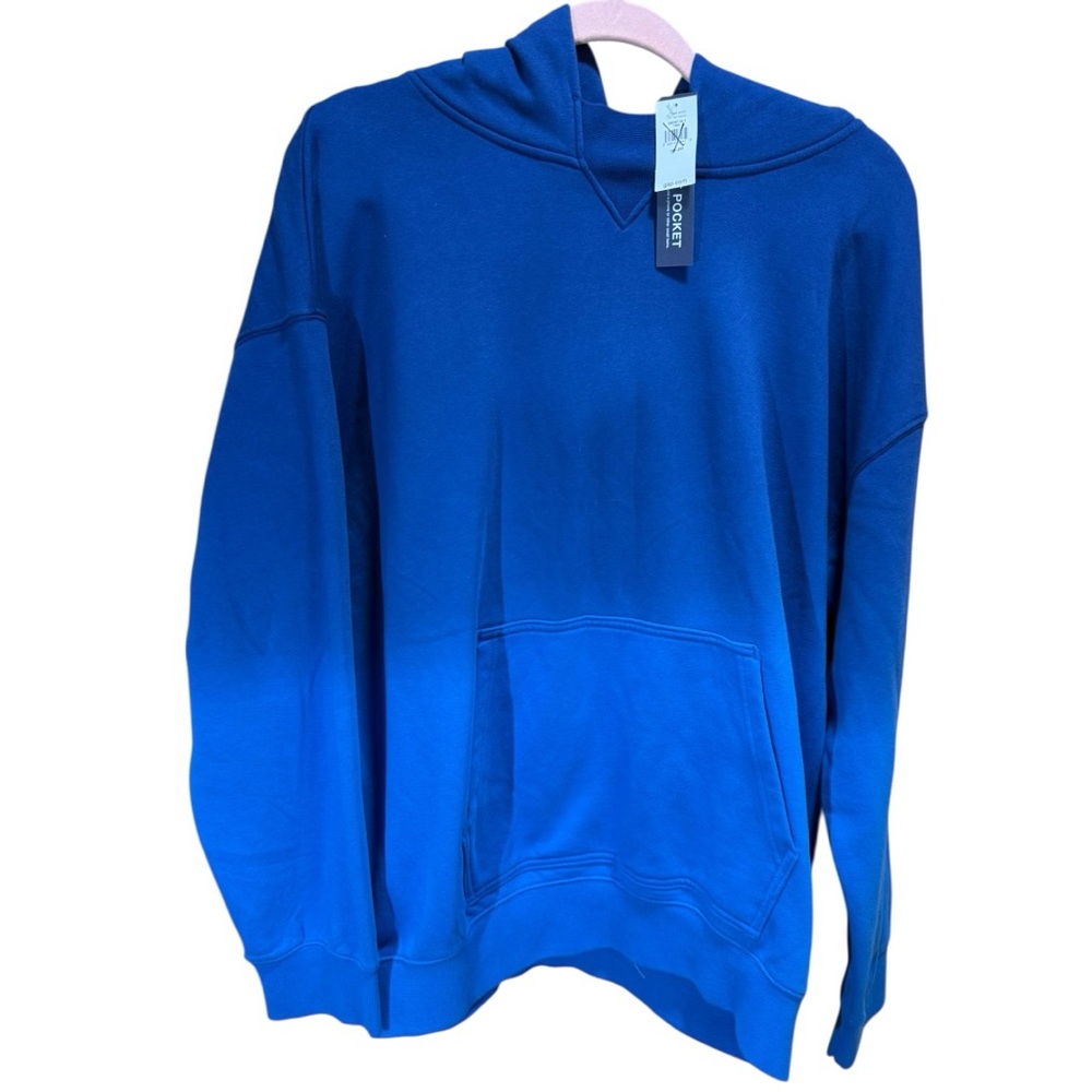 GAP Teen 18-20 Precious Blue Hoodie NWT FA21 Oversized Fit - Ombre